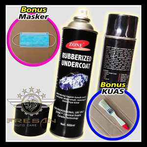 Spray Rubber Cairan Cat Karet Pelapis Anti Karat Peredam Bunyi Bagian Bawah Kolong Kendaraan Mobil Motor Senyap