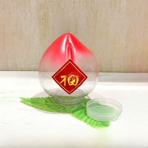 New Arrival Deity Respecting Peach Rice Cake Tower Bottle Festival Decoration Display Plate for Mid-Autumn Celebration