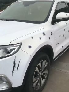 3D stickers simulation bullet hole crack stickers waterproof car body stickers creative car supplies