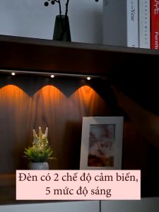 Đèn Led Cảm biến Đèn Cảm Biến Chuyển Động Thông Minh Gắn Tường Tủ Đồ Cạnh Giường Nhà Bếp WC Pin Tốt