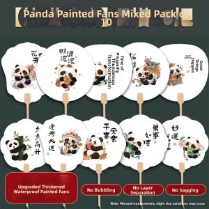 ZHAISHISANLU | Mini DIY Kit Child Fan Natural Lacquer