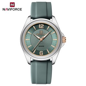 Naviforce | New Style NAVIFORCE Womens Watches Sport Silicone Strap Wristwatch Women Quartz Watch Clock Gift Reloj Mujer Relojos Feminino
