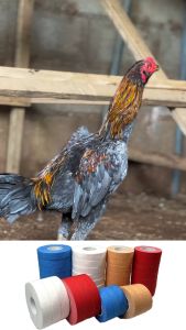 เทปไก่ชน 10 ม้วน ถูกสุด ผ้าล็อค มีสองขนาด เพื่อเลือก