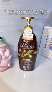 Dầu gội thuần chay Organist Morocco Argan Oil 500ml giúp làm sạch gàu và làm dịu mát da đầu nuôi dưỡng tóc khoẻ mạnh