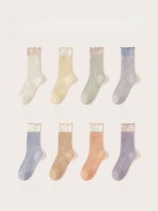 Pure Cotton Maternity Socks Large Size Loose No-Cuff Long Socks for Pregnant Women And New Mothers Autumn Spring Winter Home Wear