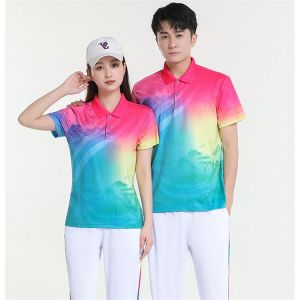 Summer Square Dance Fitness Walking Womens Sport Short Sleeve Outfit Team Uniform Breathable Quick Dry Moisture Wicking