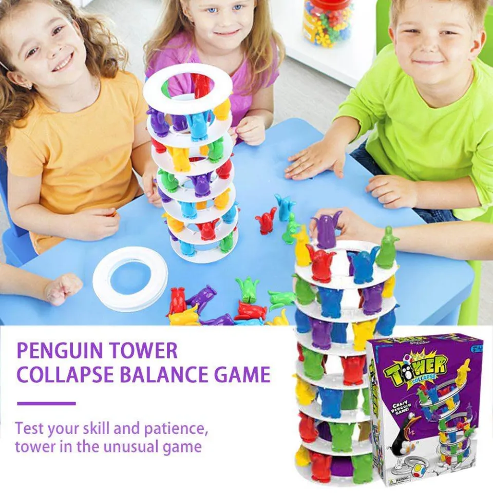 Tower Collapse Game Crazy Penguin Game Fun Board Games Toys - Blue Elephant  Ph | Lazada PH