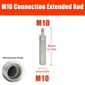 1pc M10/M14/5/8-11 M14 Convert To M10 Connection Extended Rod Thread Adapter Extension Bar For Car Polisher Angle Grinder