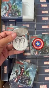 Tai nghe bluetooth không dây Gaming Marvel vỏ nhôm nguyên khối âm thanh Hifi sống động pin trâu - chống nước IPX5 Tai nghe nhét tai Disney