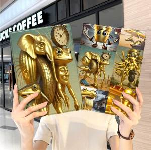 Foreign Mountain Sea Classic iPad10 pro 2024 Case 11 Inch 5 Apple Air7 Mini6 4 Mini 3 Compatible Tri-Fold with Pen Slot Woodman 2018