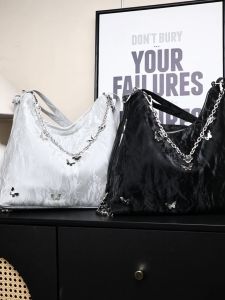 กระเป๋าใส่เมาส์ดิสนีย์มิกกี้สำหรับผู้หญิงกระเป๋าของผู้หญิงความจุขนาดใหญ่ผีเสื้อ2025แนวโน้มแฟชั่นกระเป๋าทรงสี่เหลี่ยมมีหูหิ้วสะพายไหล่กระเป๋าสะพายข้างไหล่เดินทาง