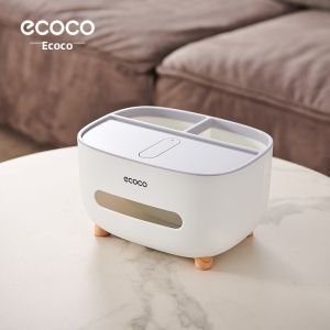 ecoco | Luxurious Creative Tissue Box with Remote Control Storage