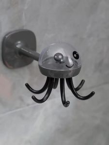 Six-claw Hook Cute Octopus Shape Kitchen Punch-free Hook Bathroom Towel Storage Hook