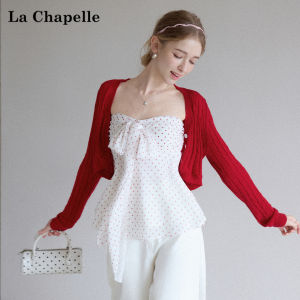 La Chapelle | Off-Shoulder Dots Sleeveless Cover-Up Short Top