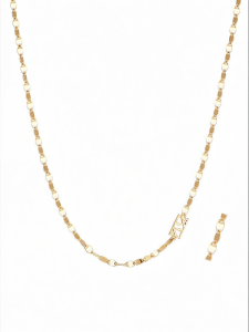 Shiny 360 Flashing K Gold Collar Necklace