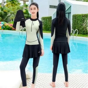 XTEP | Slimming Girls Long Sleeve and Pant Swimwear