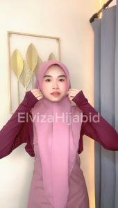 Elviza - Segi Empat Plain Square Jahit Tepi Polycotton
