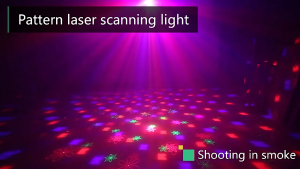 READY Alien Lampu Disco laser sensor suara musik sorot panggung Proyektor Waterproof LED RGB 8W