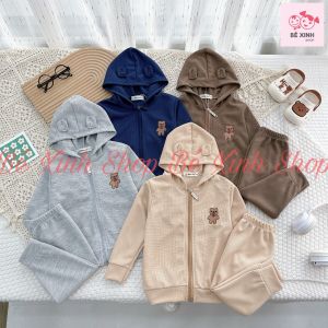 [Giá Sốc]Bộ Quần Áo Trẻ Em Dài Tay Cho Bé Trai Bé Gái 8-18kg  Bộ Quần Áo Thu Đông Tay Dài Cho Bé Trai Gái BỘ ÁO KHOÁC Bé_Xinh_Shop