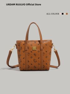 URCDN RDALVO | Retro Print Bucket Bag Large Capacity Versatile