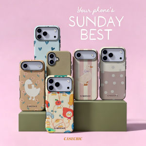 Potdemiel | Duck & Blueberry For 2 in 1 Flower Case For iPhone 17 16 15 14 13 Pro Max Luxury Phone Cover CaseChic