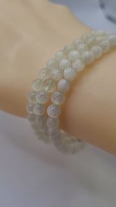 [Vannz] Unique Handmade Natural Kunzite (with natural grain lines) Bracelet (elastic)