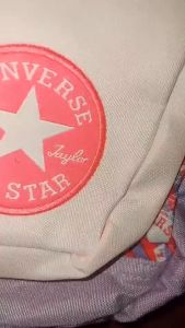 TAS RANSEL CONVERSE ALL STAR MOTIF ORIGINAL PINK BACKPACK / TAS RANSEL WANITA / TAS RANSEL CONVERSE WANITA / BARCODE FULL SCAN
