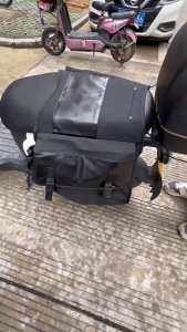 Motorbike Touring Saddle Bag Motorcycle Bike Canvas Panniers Box