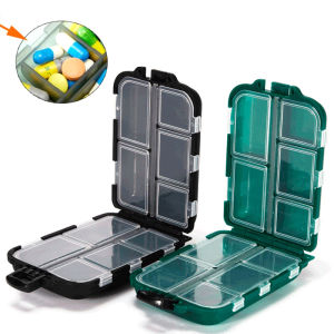 Portable Pill Organizer Medicine Holder Tablet Storage Drug Container Dispensers Case for Vitamins Fish Oils Pill Box