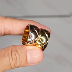 CINCIN WANITA ASLI TITANIUM LEBAR 1 CM / AKSESORIS WANITA ASLI TITANIUM / PERHIASAN FASHION ASLI TITANIUM ♥ GIRLIE ACC ♥