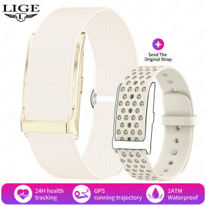 LIGE | LIGE Fashion No Screen Smart Watch 60 Days Long Standby Time 24H Heart Rate Blood Oxygen Monitor Sports Men Women Smart Bracelet