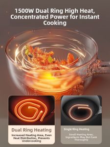 Supor Electric Wok Integrated Flagship Home Use Multi-Function 3L Capacity Aluminum Alloy Inner Lid Classic round Pot