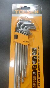 Bộ lục giác Tolsen 20057 lục giác bông lục giác hoa thị bộ 9 cây dài