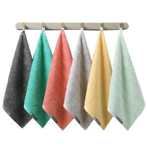 Pure Cotton Hand Towel Square Hanging Style Anti-Mite Antibacterial Deodorant Moldproof Face Wash for Men And Women Absorbent Home Use