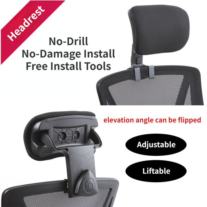 Office Chair Headrest Swivel Lifting Computer Chair Neck Protection