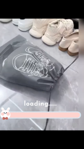 ถุงเก็บรองเท้าแบบหูรูด เอนกประสงค์ กันน้ำ กันฝุ่น พกพาง่ายสะดวกและเป็นระเบียบ