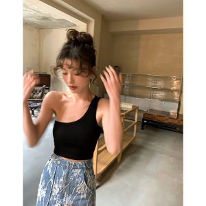 Áo Ba Lỗ Hở Vai Màu Đen DULA Good Home Dành Cho Nữ Áo Khoác Mùa Xuân 2025 Áo Ngắn Gợi Cảm Áo Lót Bên Trong Áo Ba Lỗ Hở Vai