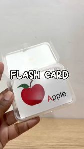 Early Learning Flash Card English Learning Flash Card Kad Animal Shape Body Food Fruit Vegetable Kids Education