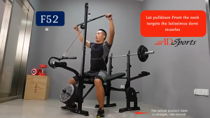 F13 F52 Korea Heavy Duty Gym Weight Lifting Bench Press Chair With Bicep Trainning Barbell Squat Rack Dumbbell Exercise Bansuk sports