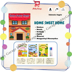 Mainan Belajar Anak Home Sweet Home Buku Aktivitas Wipe n Clean DIY Edukasi