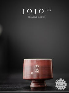 Handmade Ceramic Tea Cup High Footed Master Cup Japanese Style Single Cup for Home Use JOJOS L PD.store Vintage Chinese Style