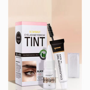 ICONSIGN ขนตาและ Eyebrow Tint Dye Professional Eyebrow Dye กันน้ํา Long-Lasting Eyebrow Brow Kit กึ่งถาวร Eyebrow