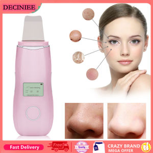 DECINIEE Ultrasonic Skin Scrubber Face Spatula Blackhead Remover Shovel Clean Cavitation Peeling Facial Lifting Skin Care With LCD Display
