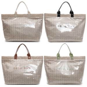 MOJOYCE Comfortable and Stylish Womens Large Capacity Straw Tote Bag Made of PVC for Beach and Everyday Wear