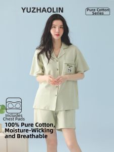 Yuzhaolin | Cotton Padded Sleepwear Set Thin And Suitable For Outdoors