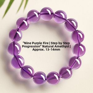 HONGLIANGYUAN | Wealth-Attracting Natural Amethyst Bracelet 8A