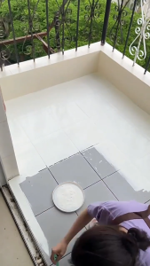 1KG Tile Paint Refurbish & Change Color Paint Waterproof Wear-resistant Bathroom Floor Tiles Paint