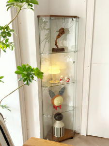 Corner cabinet glass display cabinet Lego blind box popmart display case living room cabinet storage cabinet wine cabinet