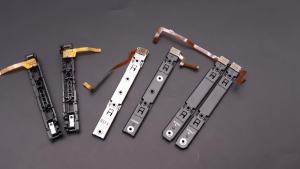 1 Pair Replacement For Left Right Slider Rail W/ SL SR Button for Switch Controller Repair W/ Flex Cable