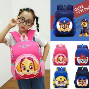 Kids High Quality Backpack Paw Patrol Design Nylon Waterproof School Bags for Boys and Girls